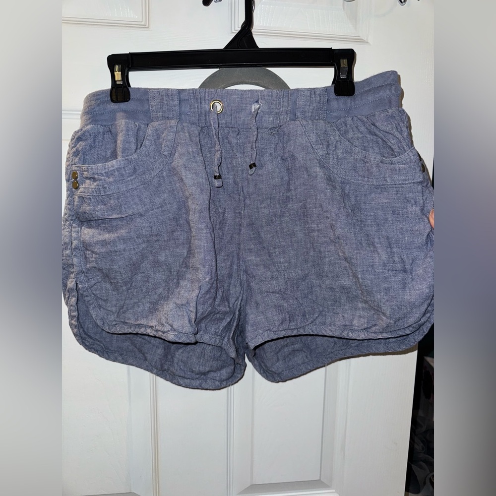 Women's Blue Casual Shorts